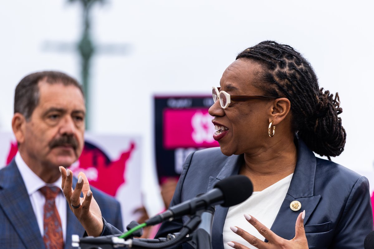 Rep. Lateefah Simon (CA-12) speaking at the federal Living Wage For All Act introduction