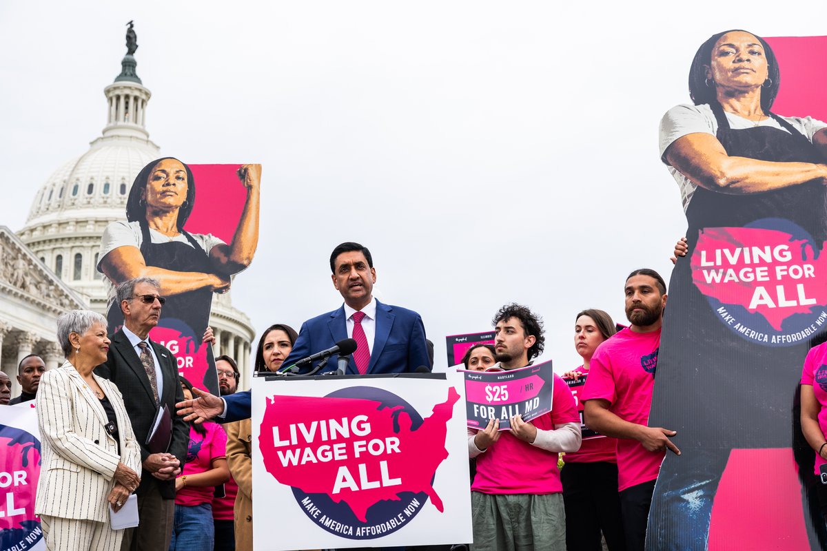 Rep. Ro Khanna (CA-17) speaking at the federal Living Wage For All Act introduction