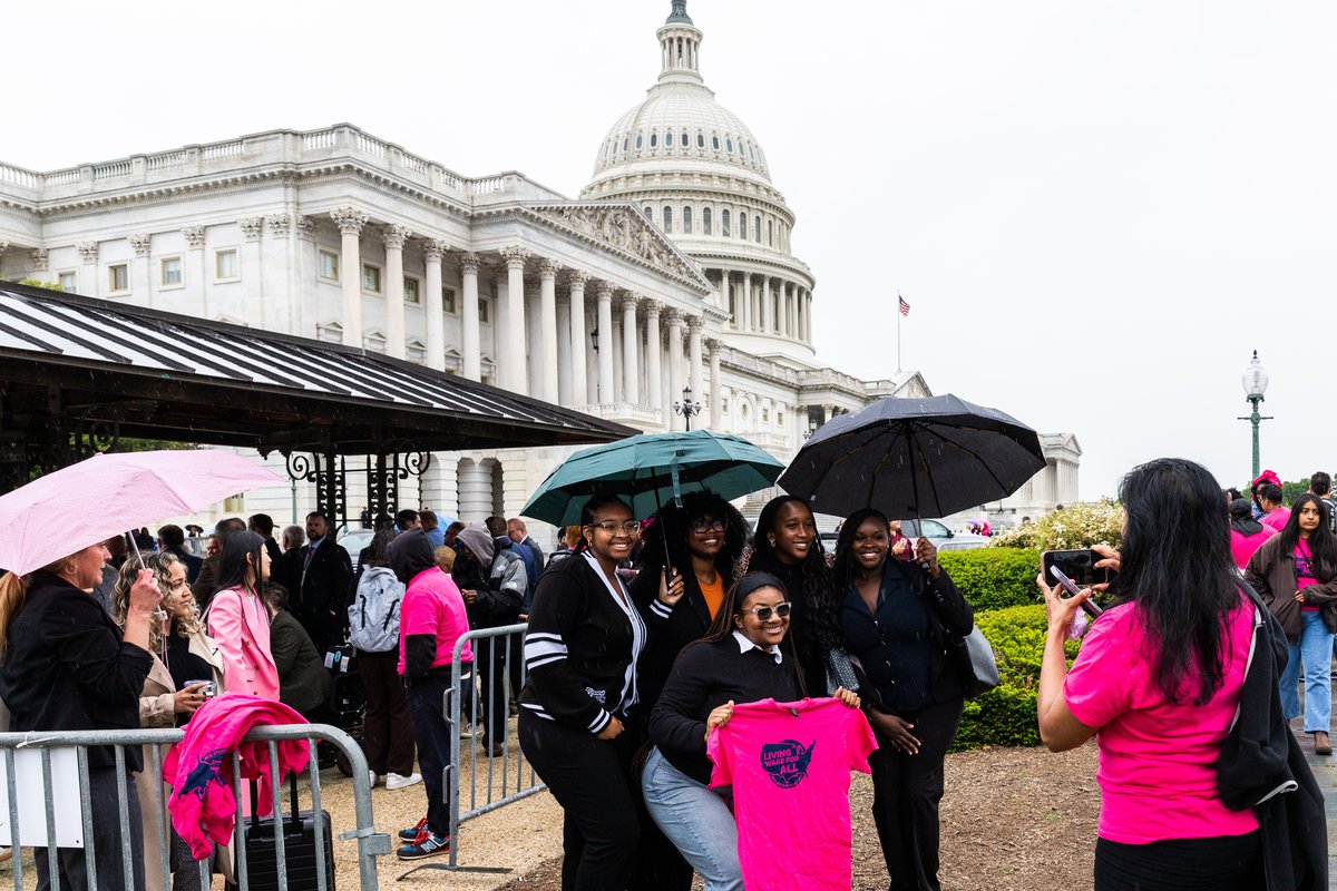 Coalition supporters in front of the U.S. Capitol on the morning of the bill introduction